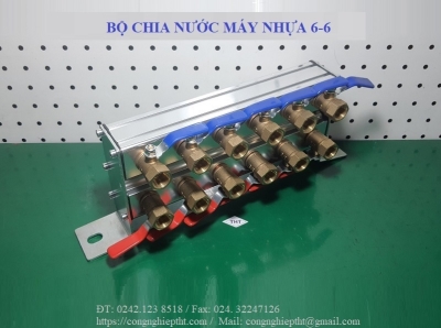 Bộ chia nước cho máy ép nhựa 6/6